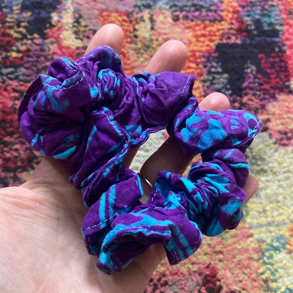 Mexicali Blues Purple and Blue Hair Scrunchie